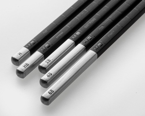 Набір графітних олівців Moleskine (H, HB, 2B, 4B, 6B)