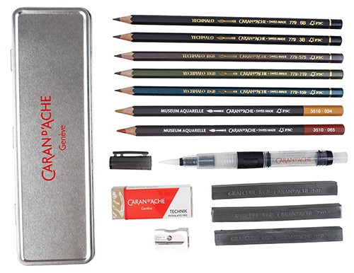 Набір Caran d'Ache Artist Multi-Techniques 13 предметів