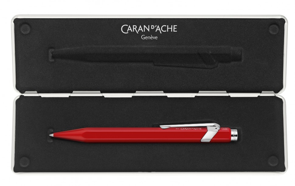 Ручка-ролер Caran d'Ache 849 червона + бокс 