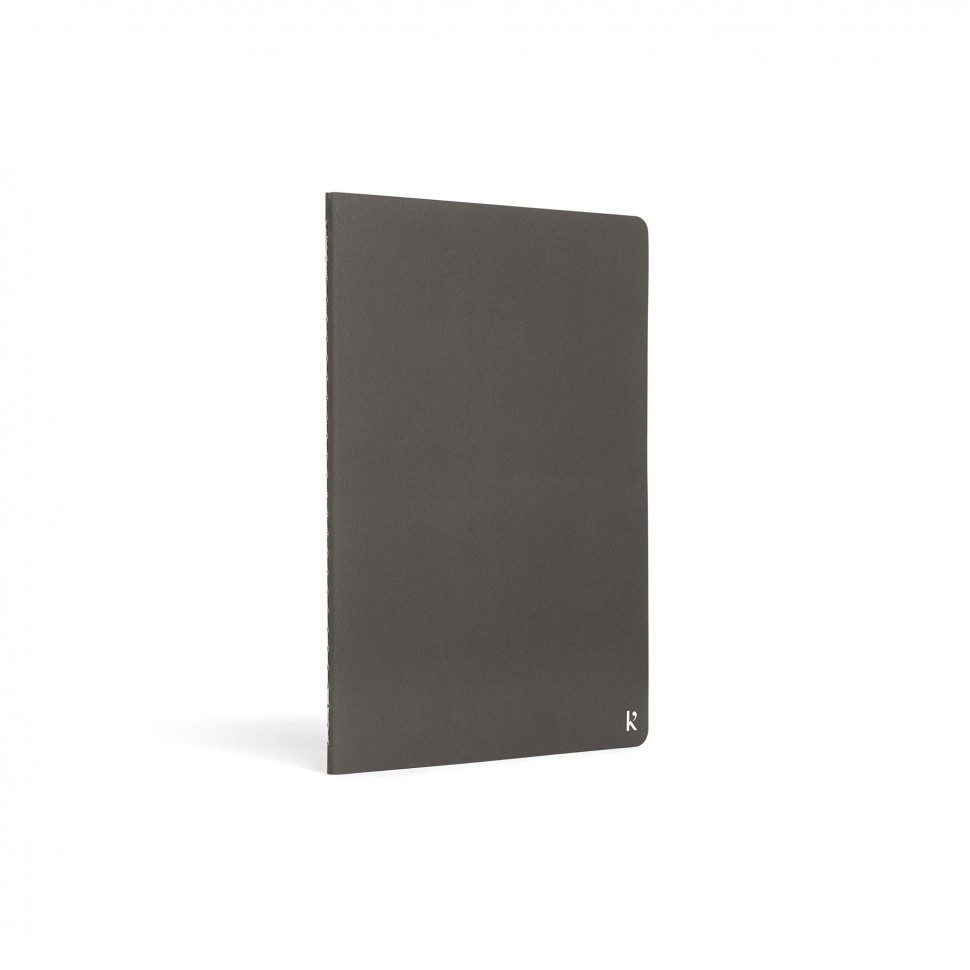 Набір зошитів Karst Journal A5 14,8 х 21 см в лінію та нелінований темно-сірий