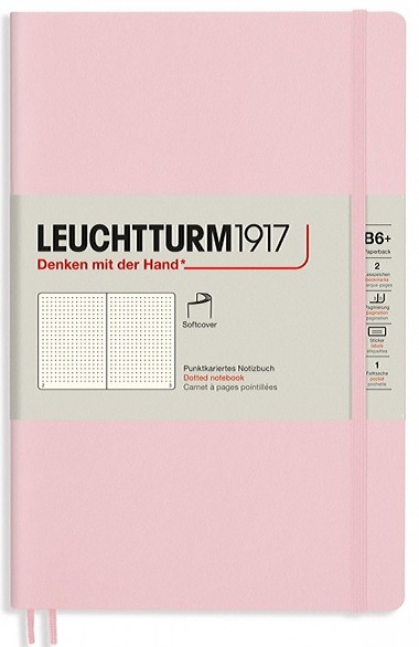 Блокнот Leuchtturm1917 Muted Colours Paperback B6 12,5 х 19 см в крапку пудровий