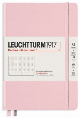 Блокнот Leuchtturm1917 Muted Colours середній 14,5 х 21 см в крапку пудровий