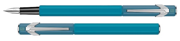 Чорнильна ручка Caran d'Ache Paul Smith цианово-сталева синя перо F (тонке)