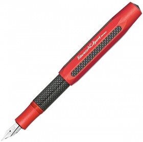 Чорнильна ручка Kaweco AC Sport Red червона алюміній та карбон перо F (тонке)