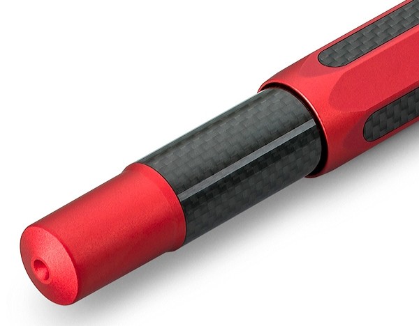 Чорнильна ручка Kaweco AC Sport Red червона алюміній та карбон перо F (тонке)