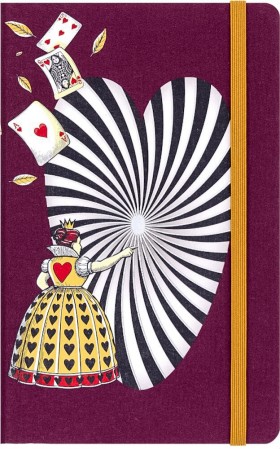 Блокнот Moleskine Alice середній 13 х 21 см нелінований бордо канва