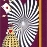 Блокнот Moleskine Alice середній 13 х 21 см нелінований бордо канва