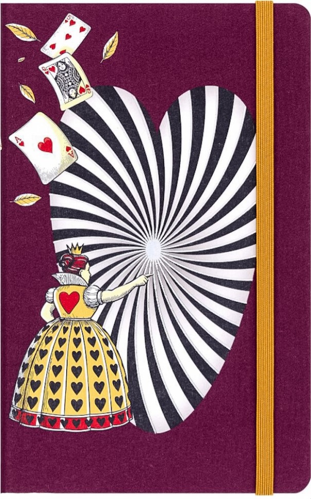 Блокнот Moleskine Alice середній 13 х 21 см нелінований бордо канва