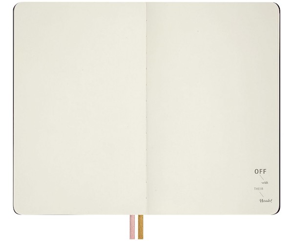 Блокнот Moleskine Alice середній 13 х 21 см нелінований бордо канва