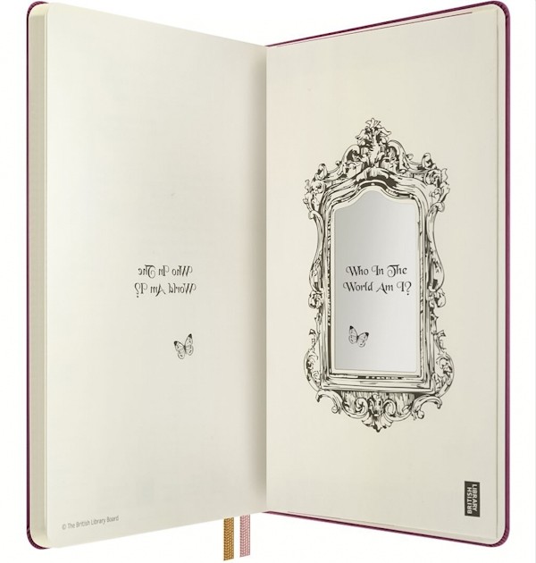 Блокнот Moleskine Alice середній 13 х 21 см нелінований бордо канва