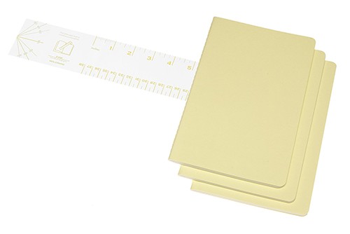 Набір зошитів Moleskine Cahier середній 13 х 21 см нелінований ніжний жовтий 