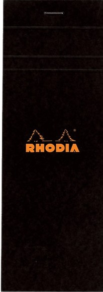 Блокнот Rhodia Pad №8 чорний в лінію