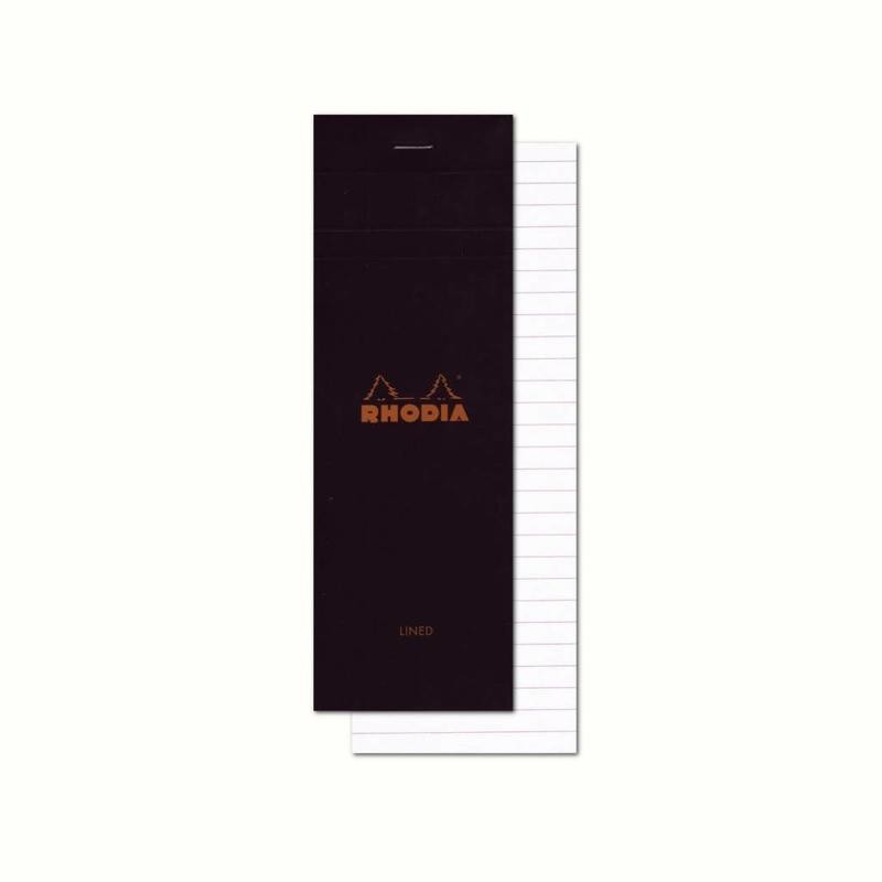 Блокнот Rhodia Pad №8 чорний в лінію
