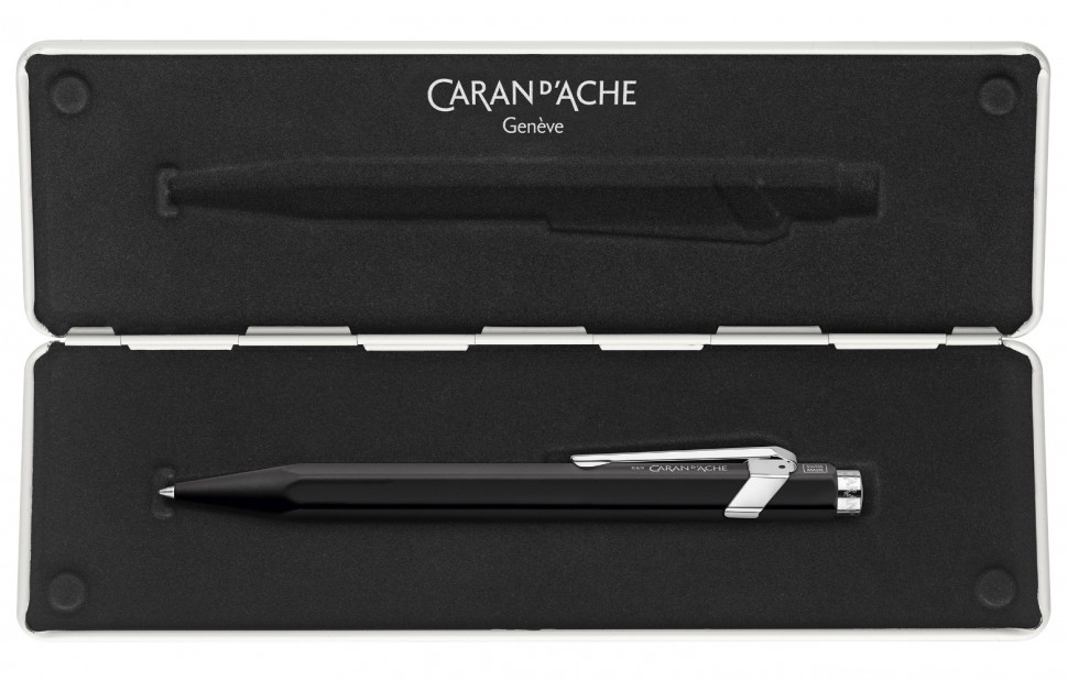 Ручка-ролер Caran d'Ache 849 чорна + бокс 