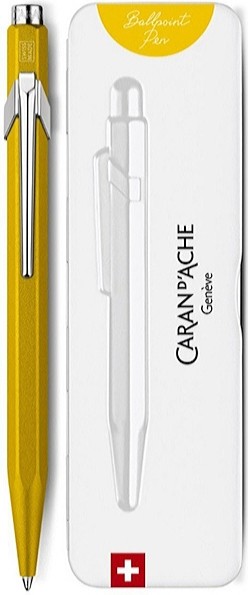Ручка Caran d'Ache 849 Colormat-X жовта + бокс