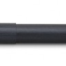Чорнильна ручка Kaweco Supra Black чорна алюмінієва перо F (тонке)