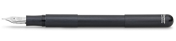 Чорнильна ручка Kaweco Supra Black чорна алюмінієва перо F (тонке)