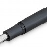 Чорнильна ручка Kaweco Supra Black чорна алюмінієва перо F (тонке)