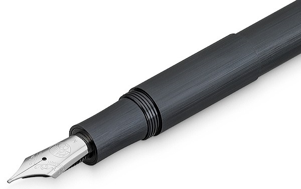Чорнильна ручка Kaweco Supra Black чорна алюмінієва перо F (тонке)