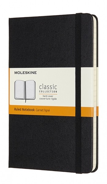 Блокнот Moleskine Classic medium 11,5 x 18 см в лінію чорний