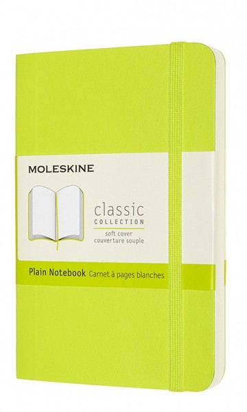 Блокнот Moleskine Classic 9 х 14 см нелінований лимонний зелений м'який