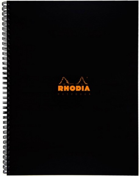 Блокнот Rhodia Rhodiactive A4+ чорний в клітинку