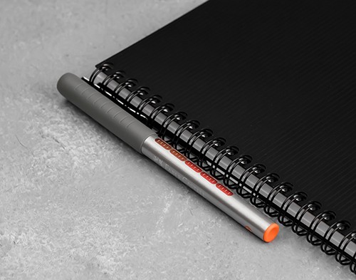 Блокнот Rhodia Rhodiactive A4+ чорний в клітинку