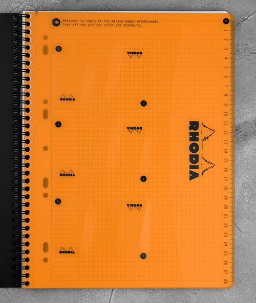 Блокнот Rhodia Rhodiactive A4+ чорний в клітинку