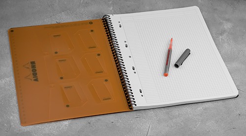 Блокнот Rhodia Rhodiactive A4+ чорний в клітинку