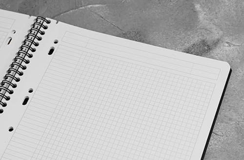 Блокнот Rhodia Rhodiactive A4+ чорний в клітинку