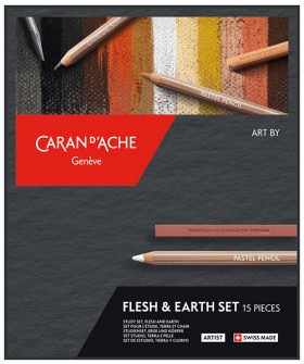 Набір Caran d'Ache Artist Flesh &amp; Earth 15 предметів