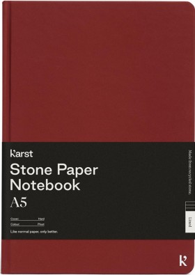 Блокнот Karst Classic A5 14,8 х 21 см в клітинку піно-бордо