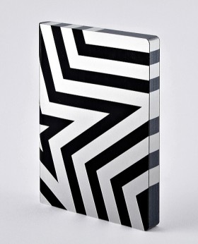Блокнот Nuuna Graphic Super Star Silver 16,5 х 22 см в крапку