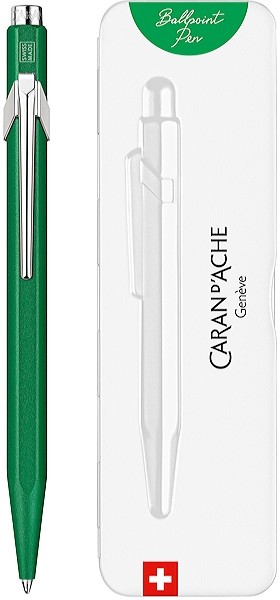 Ручка Caran d'Ache 849 Colormat-X зелена + бокс