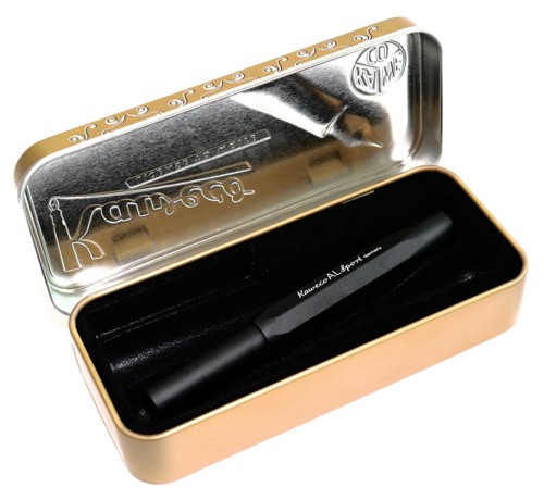 Ролерна ручка Kaweco Al Sport Black чорна алюміній