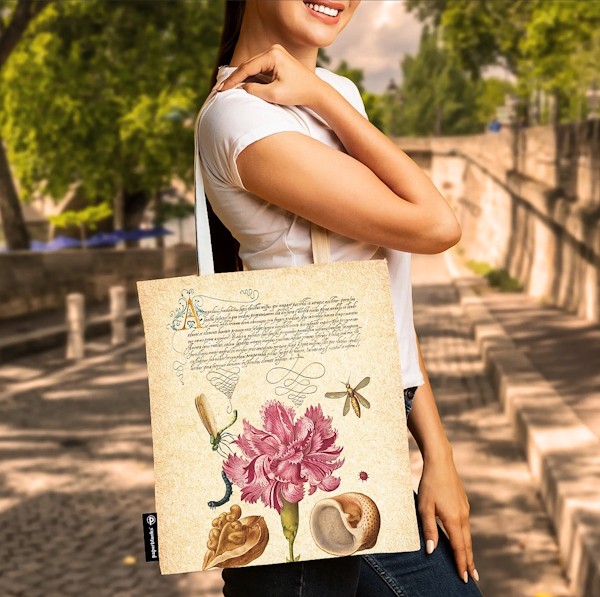 Сумка-шоппер Paperblanks Ботанічні Дива Рожева Гвоздика