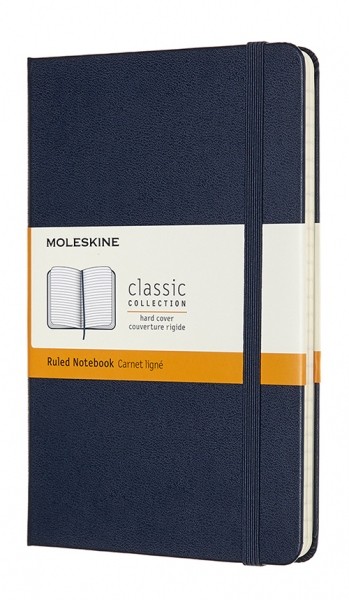 Блокнот Moleskine Classic medium 11,5 x 18 см в лінію сапфір