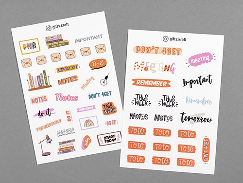 Набір стікерів Planning