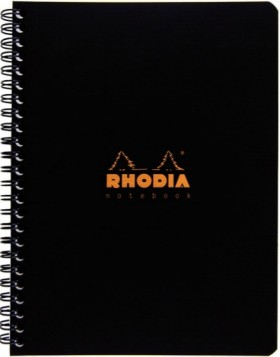 Блокнот Rhodia Rhodiactive A5 чорний в клітинку