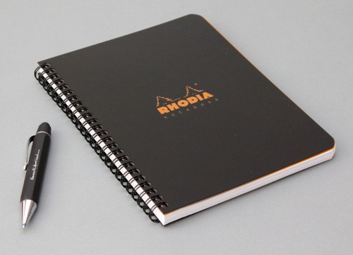 Блокнот Rhodia Rhodiactive A5 чорний в клітинку