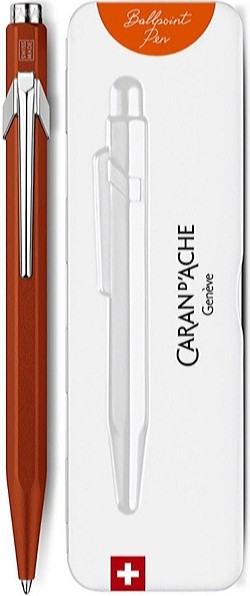 Ручка Caran d'Ache 849 Colormat-X помаранчева + бокс