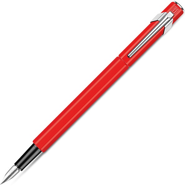 Чорнильна ручка Caran d'Ache 849 Metal червона перо M (середнє)