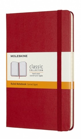 Блокнот Moleskine Classic medium 11,5 x 18 см в лінію червоний