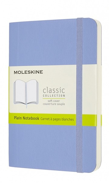 Блокнот Moleskine Classic 9 х 14 см нелінований блакитна гортензія м'який