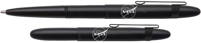 Кулькова ручка Fisher Space Pen Bullet NASA матова чорна з кліпсою 