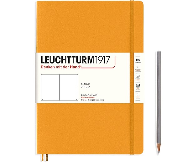 Блокнот Leuchtturm1917 Composition Rising Colours м'який В5 17,8 х 25,4 см нелінований сонячно-жовтий