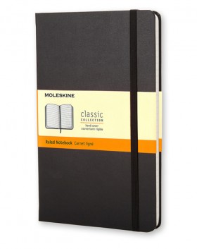 Блокнот Moleskine Classic середній 13 x 21 см в лінію чорний
