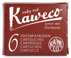 Набір картриджів червоного кольору для чорнильних ручок Kaweco 