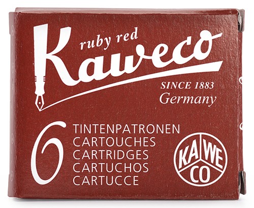 Набір картриджів червоного кольору для чорнильних ручок Kaweco 