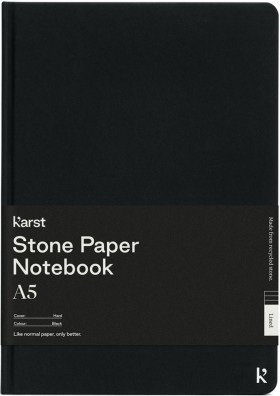 Блокнот Karst Classic A5 14,8 х 21 см в клітинку чорний